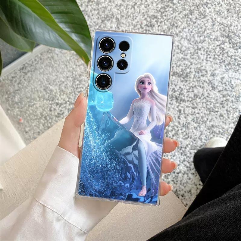 Elsa Anna Frozen Prinzessin Disney Transparente Hülle Für Samsung Galaxy S26 S25 Ultra S24 S22 S26 Plus S20 S23 S21 S25 FE 5G Hülle