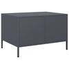 Vidaxl Szafka Rtv, Czarna, 68X50X43,5 Cm, Stal Walcowana Na Zimno