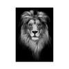 Modern Canvas Painting Black White Animal Posters and Prints Lion Elephant Deer Zebra Wall Pictures for Living Room Home Decor No Frame
