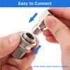 4 Pcs 3/8 Inch NPT Pressure Washer Adapter Set for Hose Ball Valve Wand with Tape Female Male Thread Fitting