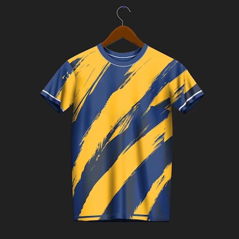 Mens Printed T-shirt Quick Drying And Sweat Absorbing Fitness Wear Womens Tennis Training Wear Badminton Wear Oversized Boys Top