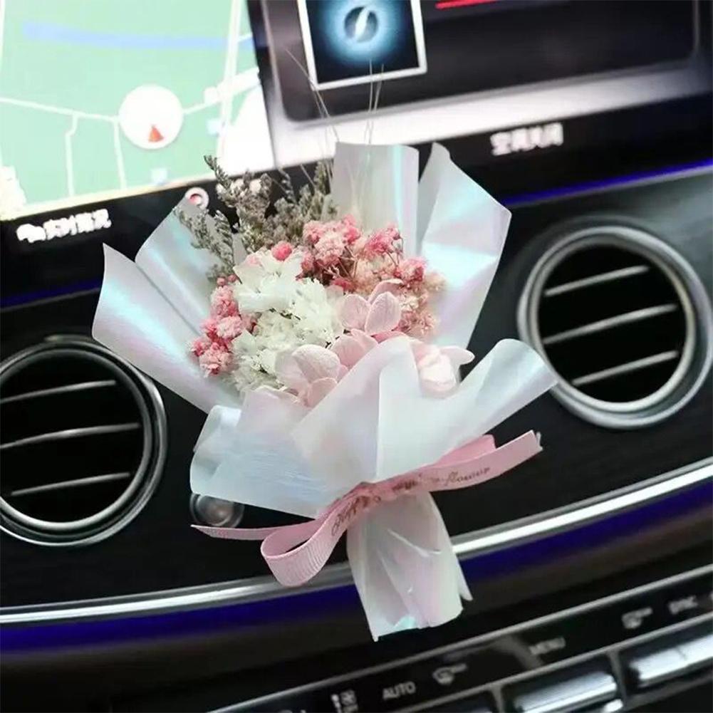 Auto Air Outlet Trockenblumen Bouquet Aromatherapie Parfüm Mini Blumen Bouquet Auto Parfüm Lufterfrischer Ornament