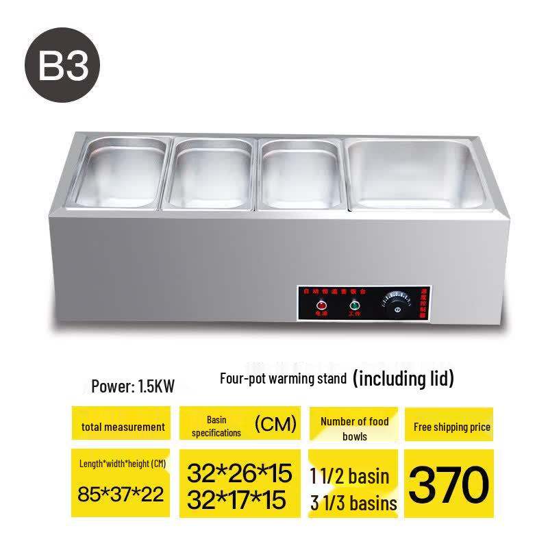Aokewen Commercial 4-Pan Food Warmer