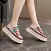 New Semi-torque Women's Shoes Summer Casual Mesh Breathable Slippers Slim Thin-soled Shoes Versatile