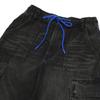 Lee Angel Chen Collaboration FW24 Removable Two-In-One Loose Drawstring Logo Embroidered Casual Jeans Unisex jeans Black LUB010339207704A08449