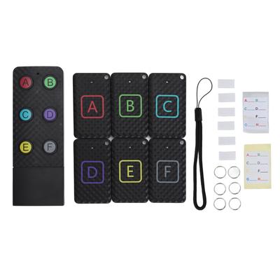 Key Finder Wireless Loud Sound 15?30m 433.92MHz Key Locator with 1 Transmitter 6 Receiver for TV