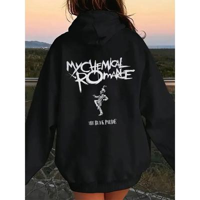 My Chemical Romance Mcr Drukowane Jesienno-Zimowe Bluzy Luźne Wysokiej Jakości Wygodne Punk Emo Rock Moda Damskie Topy