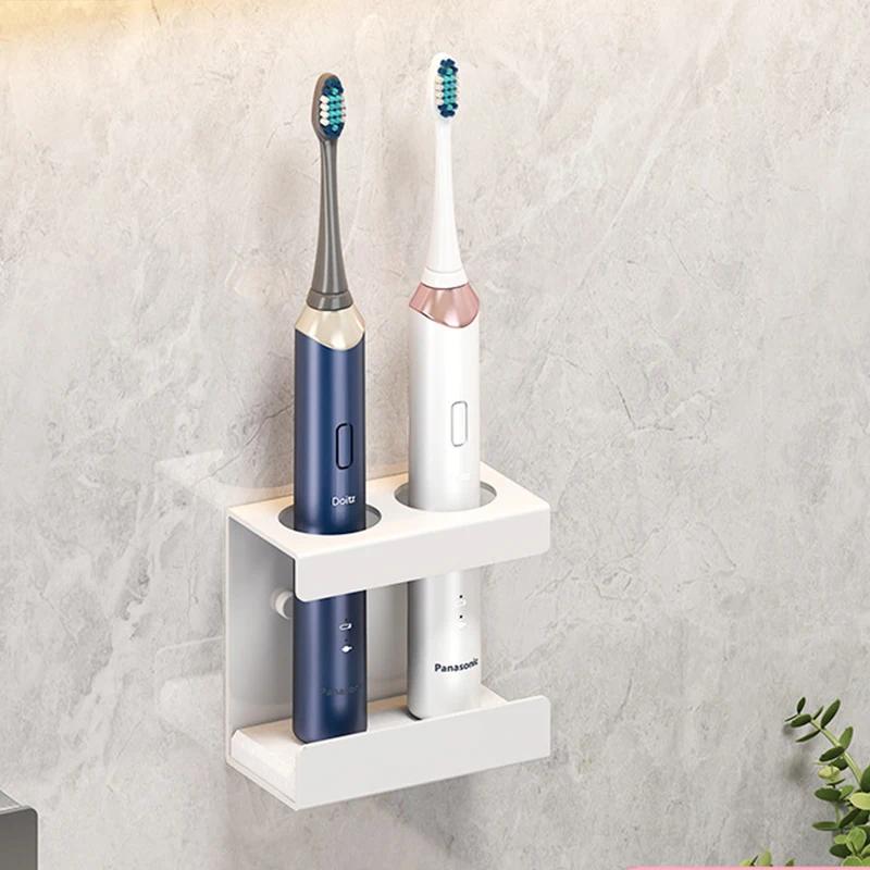 Aluminum Wall Mount Electric Toothbrush Holder for Bathroom, Shower, Toothbrush Hanger Brush Stand, Hanger Bathroom Organizer