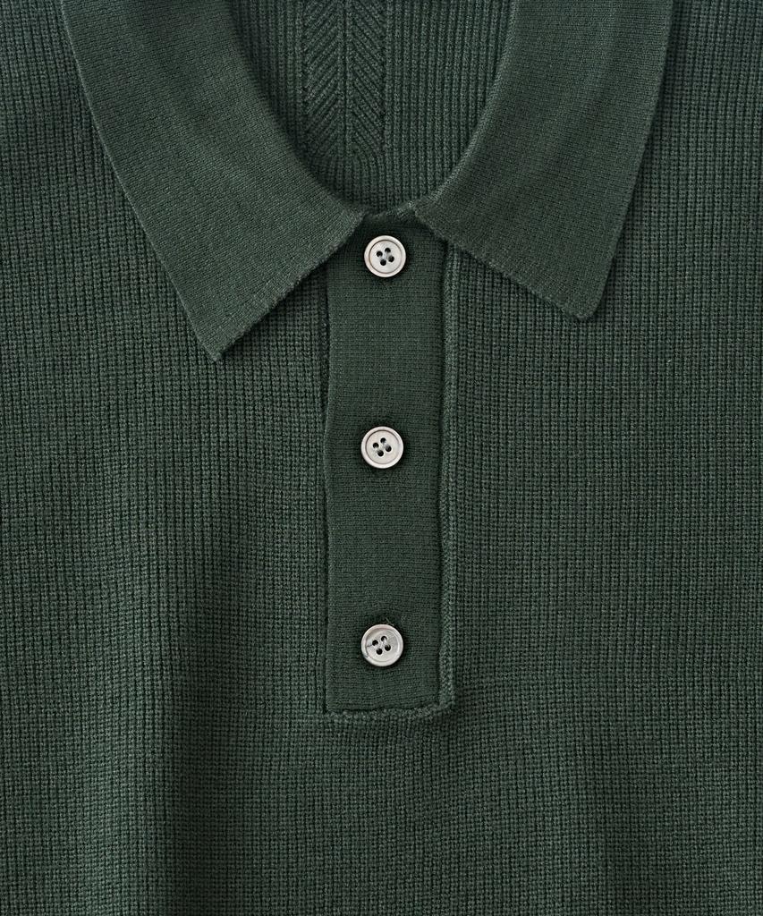 ANALOG MOOD Hazzi Button-Up Collar Knit (Khaki)