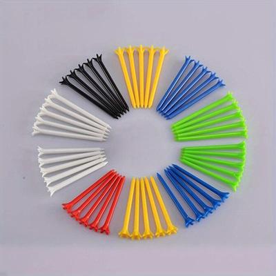 10 Buc. Sistem Tee de Golf Profesional din Plastic în Culoare Aleatorie Lungime Cadou Golf Accesorii Minge de Golf