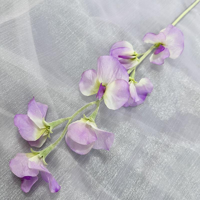 Sweet Artificial Flower Pea Wedding Hotel Restaurant Room Wall Decoration