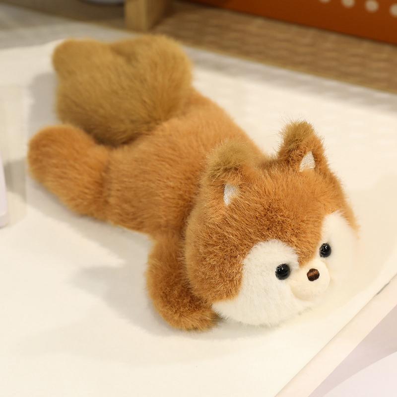 Table Companion Doll with Particle Plush Toy Squirrel Raccoon Panda Doll Children's Doll Gift