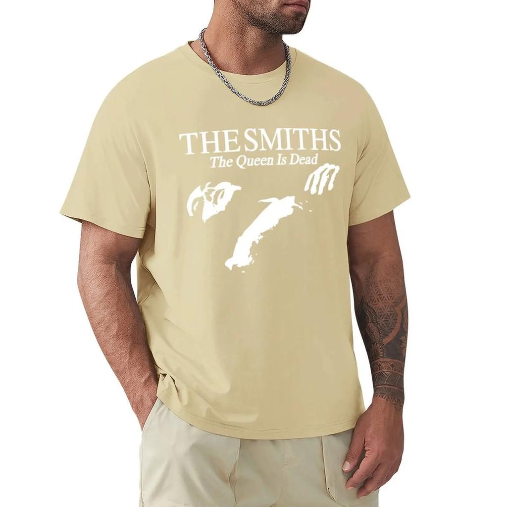 Men Cotton T Shirt Summer Tops The Smiths The Queen Is Dead - T-Shirt, 1980's Indie, Morrissey Bigger Size Homme Black T-shirt