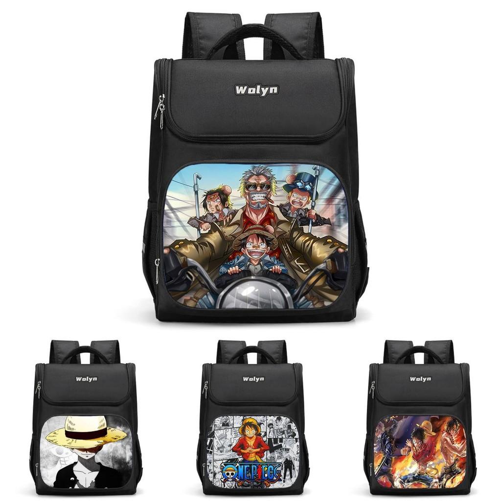 Spacious Luffy Zoro Backpack For Elementary Boys And Girls With Double Layer Oxford Fabric