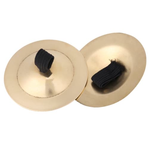 GLOGLOW 1 Pair Finger Cymbals, Musical Instruments, Rhythm Maker, Belly Dance Finger Cymbals, Brass, Jill, Dancer, Evening Party