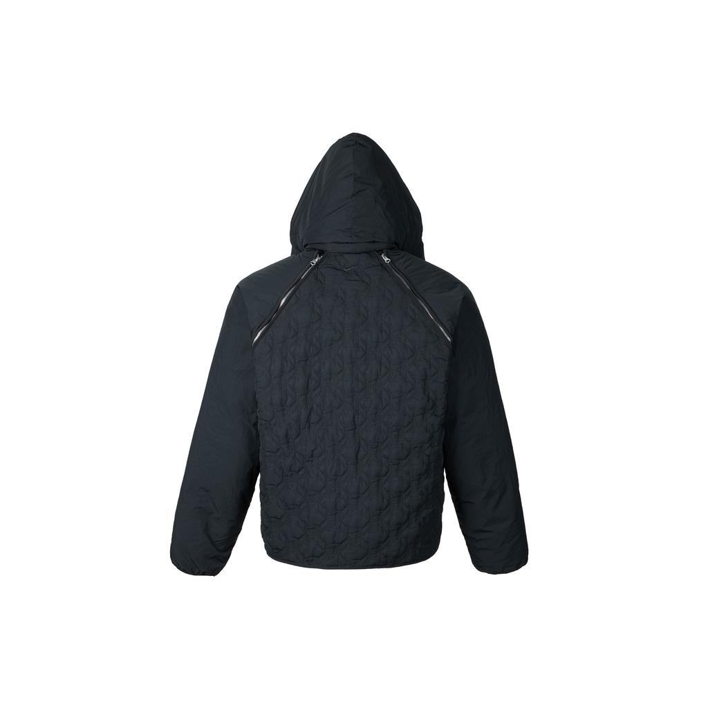 Nike Giacca Uomo Maniche Lunghe con Cappuccio e Zip Monocolore Giacche Nero FZ1032-010