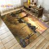 Wild Animals Deer Wildebeest Carpet for Living Room Bedroom Rug Kitchen Door Kids Unslip Floor Mats Birthday Gift Alfombra Rug