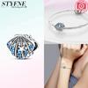 Shell Sea Mussel Blue Penguin Starfish Star Animal Original Copper Charms Bead Fit Bracelet Accessory Fine Gift Diy Jewelry