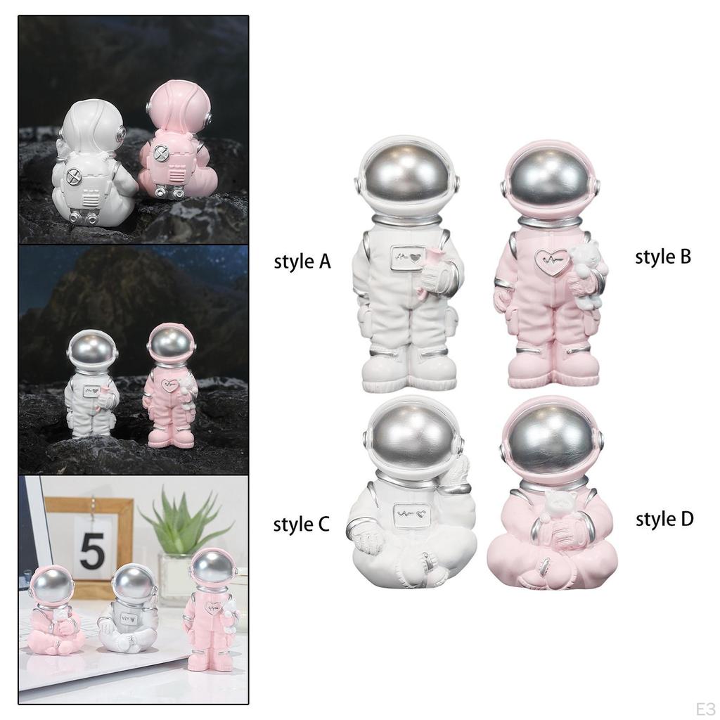 Moderne Astronauten-Statue Harz-Figur Außen für Mann Skulptur Handwerk Sammlerstück Schreibtisch