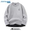 Jeanswest Men's Winter Cartoon Half-High Neck Knit Sweater