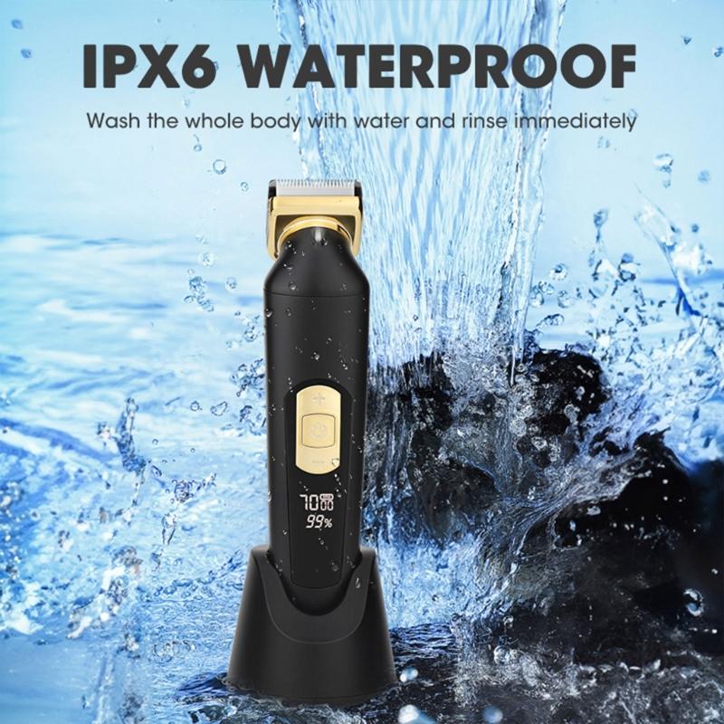 Groin Hair Trimmer Electric Manscape Trimmer for Men Waterproof Trimmer for Pubic/Body/Groin Grooming Body Groomer