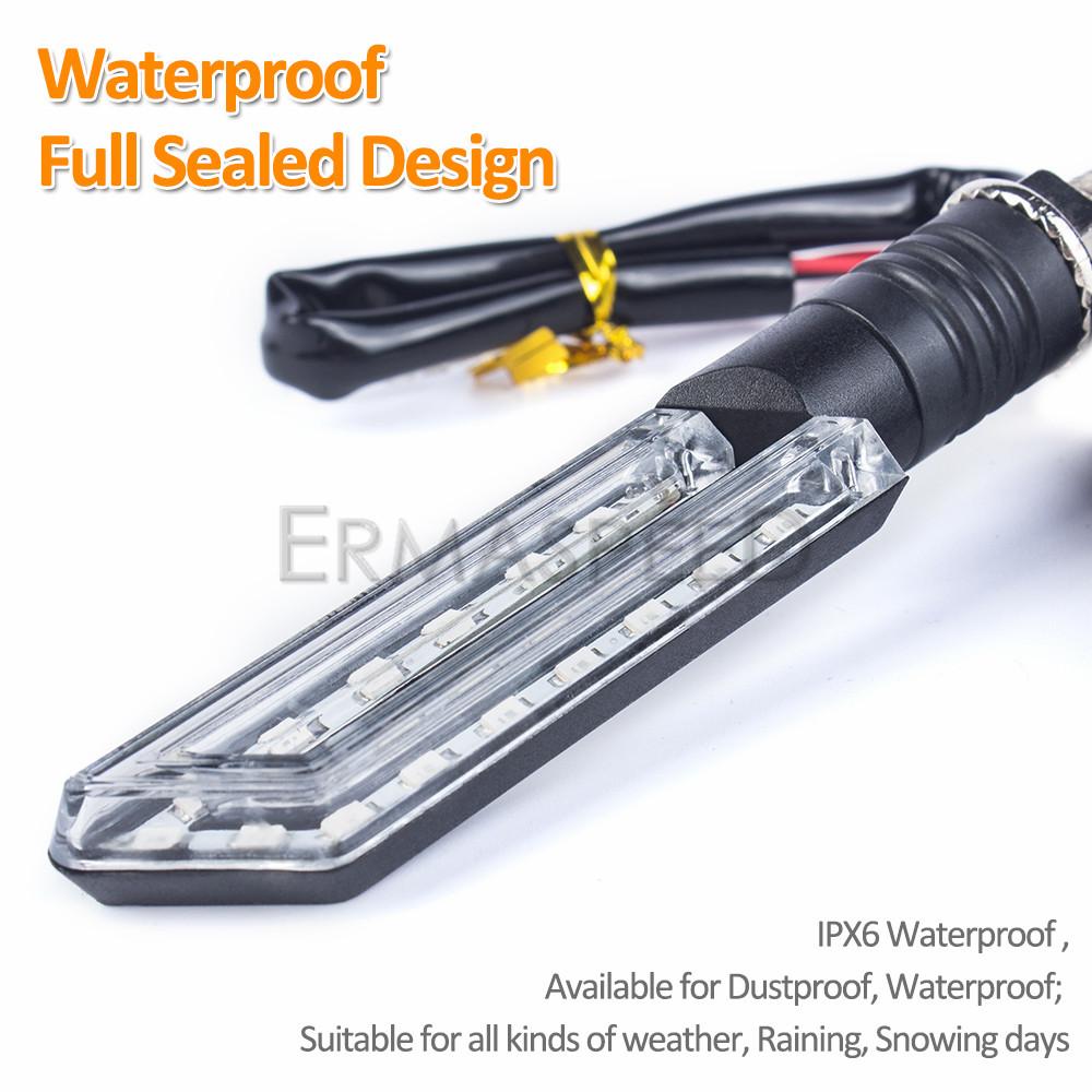 2PCS 12V Universal Motorcycle Turn Signal Indicators 15 LED Lamp Turning Lights Accessories For Electric Scooter Motorcycle