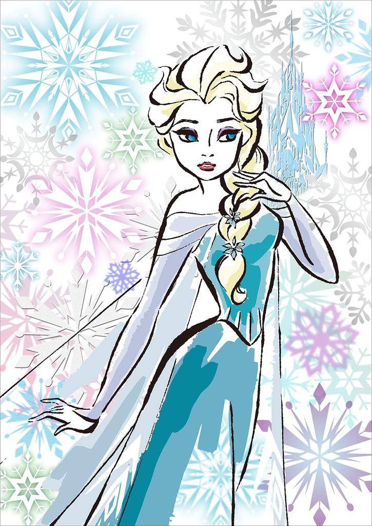 108 Piece Jigsaw Puzzle Frozen Elsa/Flower (18.2x25.7cm)