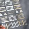 Decals Nail Sweater Cloth 5D Nail Stickers Embossed Winter Knit Art Decorati