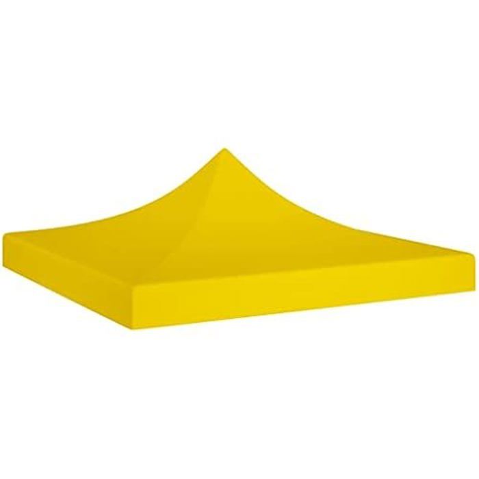 Dôme de pavillon - VIDAXL - Toit de fête 3x3 m - Jaune - 270 g/m² - Autoportant