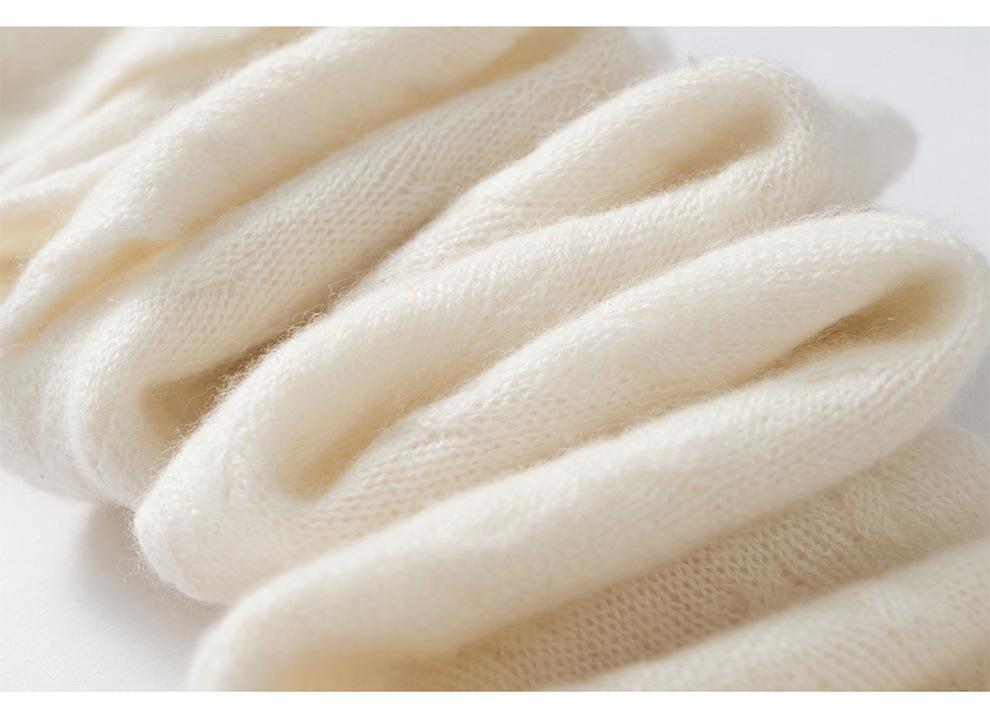 Women's 100% Pure Cashmere Knitted Scarf - Warm & Versatile for Autumn/Winter