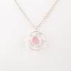 Pink Cat's Eye Gemstone 925 Stamped Silver Jewelry Handmade Pendant Gift For Her CP-2-43