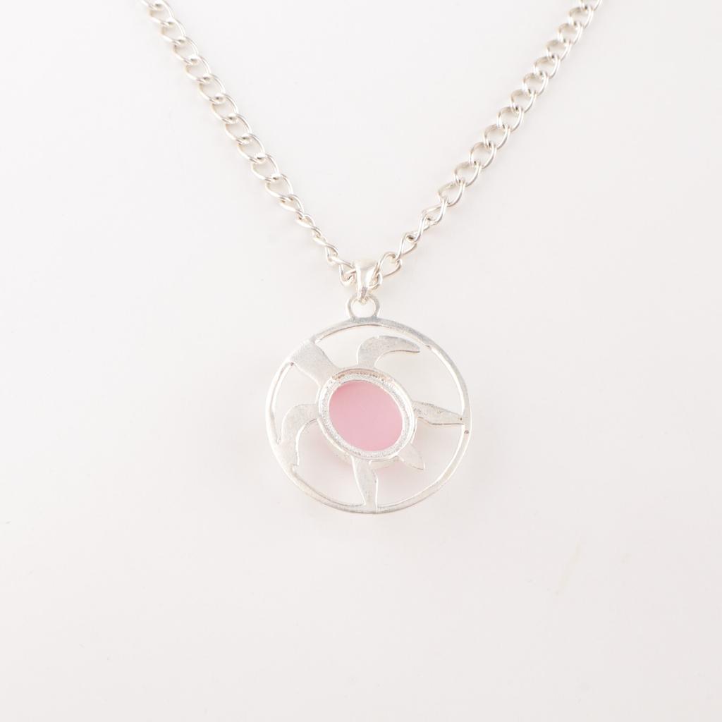 Pink Cat's Eye Gemstone 925 Stamped Silver Jewelry Handmade Pendant Gift For Her CP-2-43