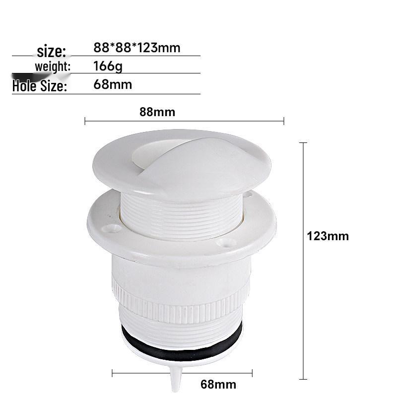 Seitenablaufventil für Yacht und Schnellboot