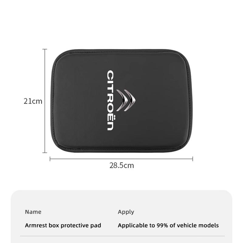 Car Armrest Box Leather Pad Elbow Cushion Auto Accessories For Citroen C3 C5 C5X C4 e-C4 X e-C3 C-Elysee Berlingo C1 C-Crosser