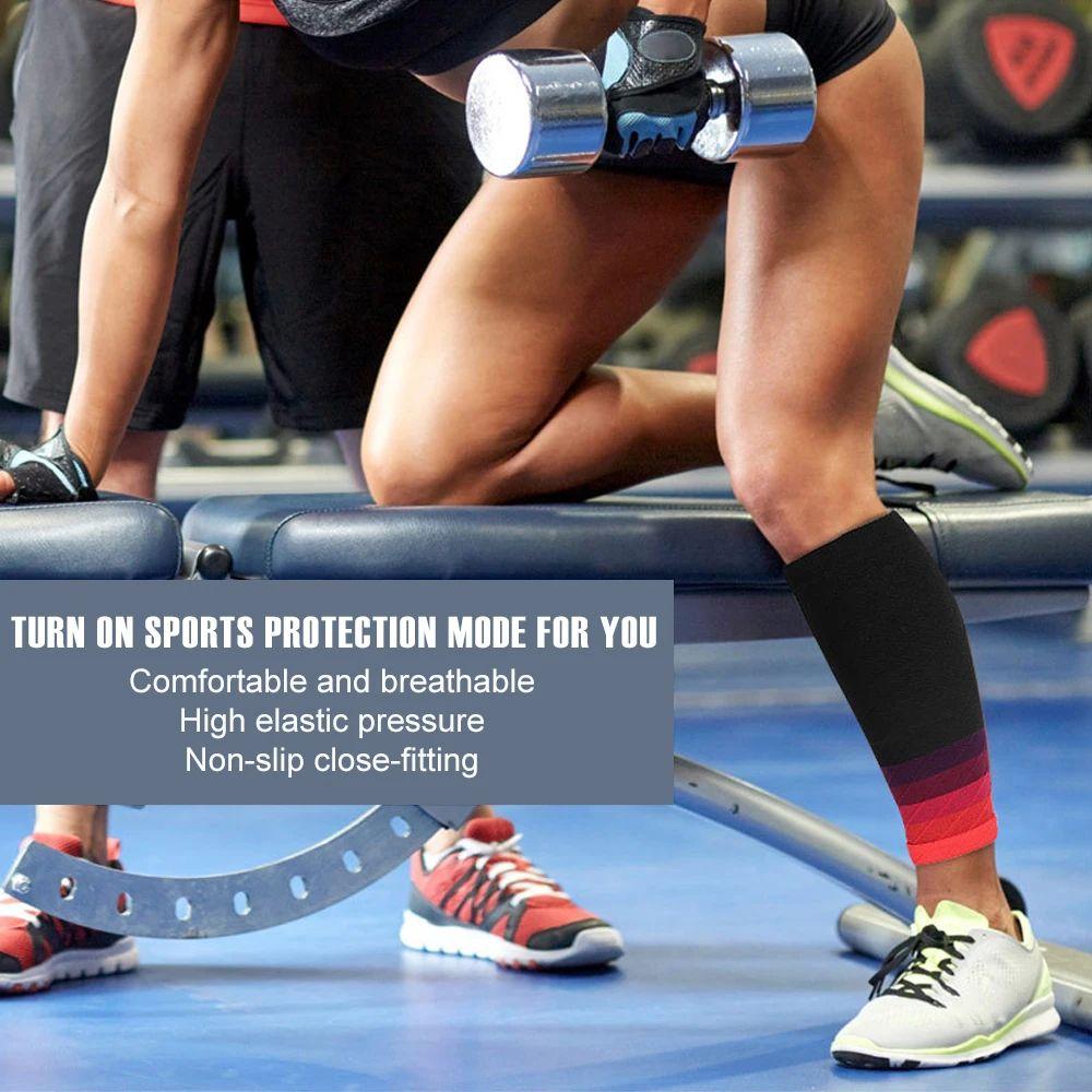 1Pair Calf Compression Sleeves 20 30Mmhg Running Socks For Shin Splint Varicose Vein Relief Men Women Sports Support