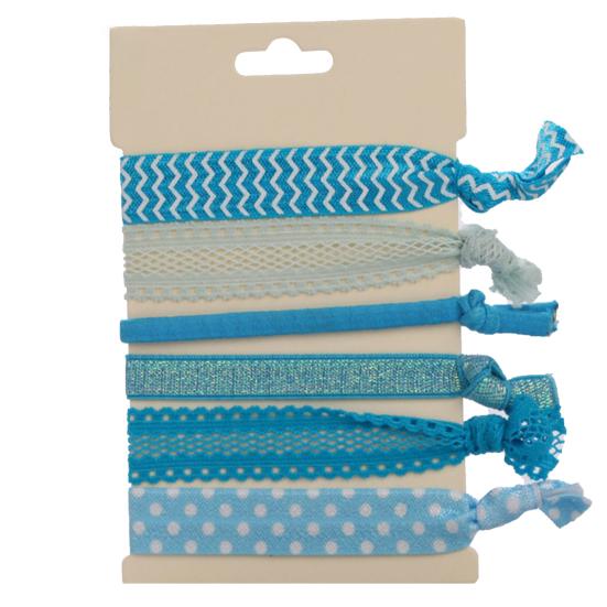 

Женская мода Цветочный принт Позолоченные эластичные резинки для волос с узлом Держатели для хвостиков 15