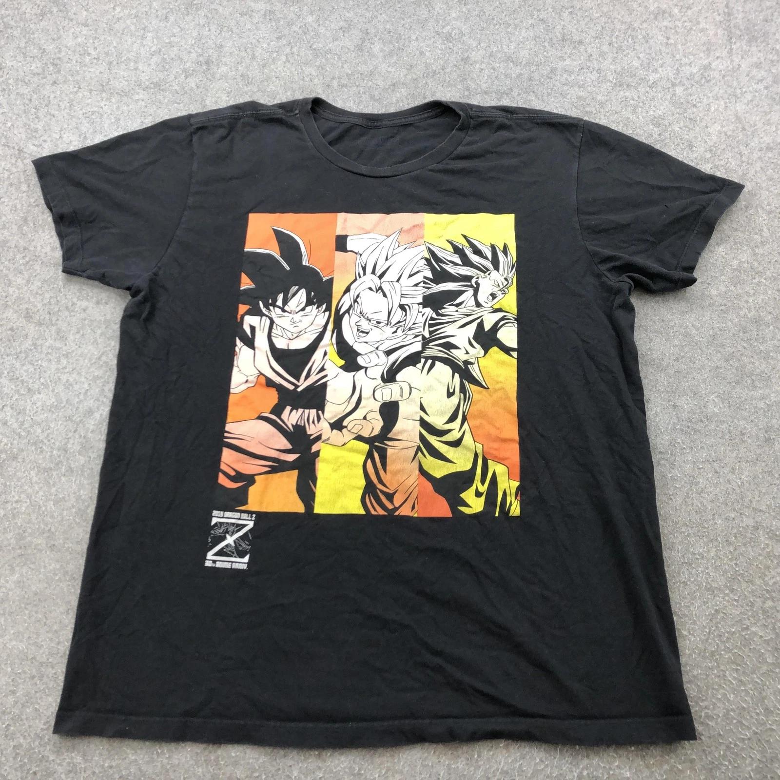 Футболка Dragon Ball Z Мужская XL 30-летний Юбилей Супер Сайян Гоку Аниме M