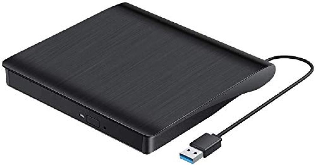

Blingco External DVD Drive USB Portable Drive DVD Player Reader Write Compatible with both Windows and Mac High Speed Quiet Ultra Slim Black 3.0 чорний