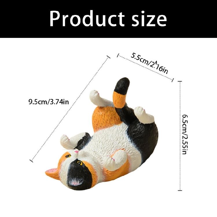 Miniature Cats Resins Statue Desk Organizers Phone Stand Creative Space Saving Decors Cute Functional Home Office Accessories