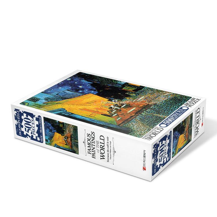500 Piece Jigsaw Puzzle - Cafe Terrace at Night, populärt koreanskt pussel