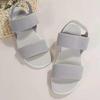 Women's 2024 Summer Casual Sandals: Thick Sole Wedge with Elastic Band & Open Toe, Plus Size Available