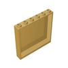 10pcs MOC Bricks 1x6x5 Window Glass Houses Wall Element 59349 Compatible Building Blocks Panel Assembles Accessories