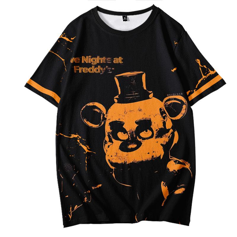 Men T-shirt Fashion Five Nights At Freddy's Cartoon Character 3D Printed Anime Women T-shirts Harajuku Tee Shirt Summer Casual Short Sleeve Tops