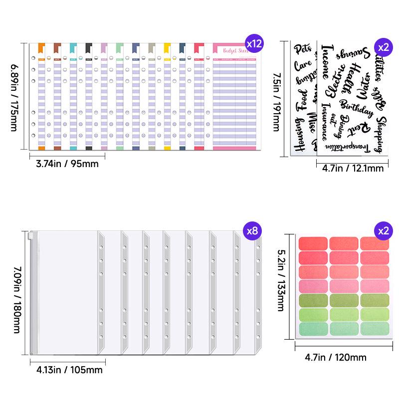 Macaron A6 Loose-Leaf Planner: Detachable Notepad & Diary