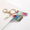 Graduation Season Teacher's Day Wooden Book Keychain Pendant