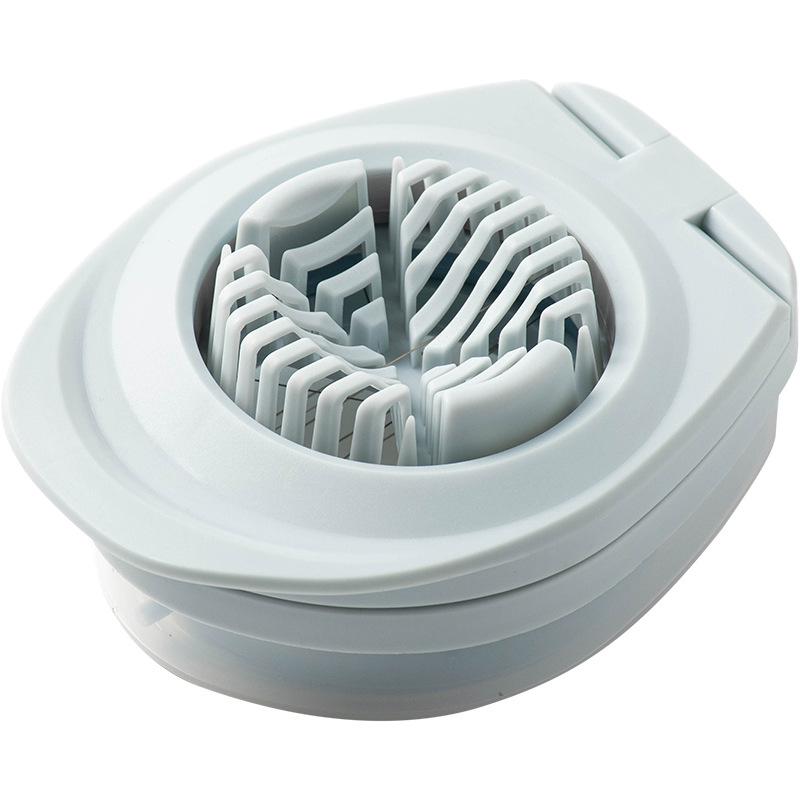 

Многофункциональные яйцерезки, разделитель разделителей, пластиковый разделитель яиц, устройство для резки яиц, овощей, креативные кухонные инструменты для яиц светло-синий