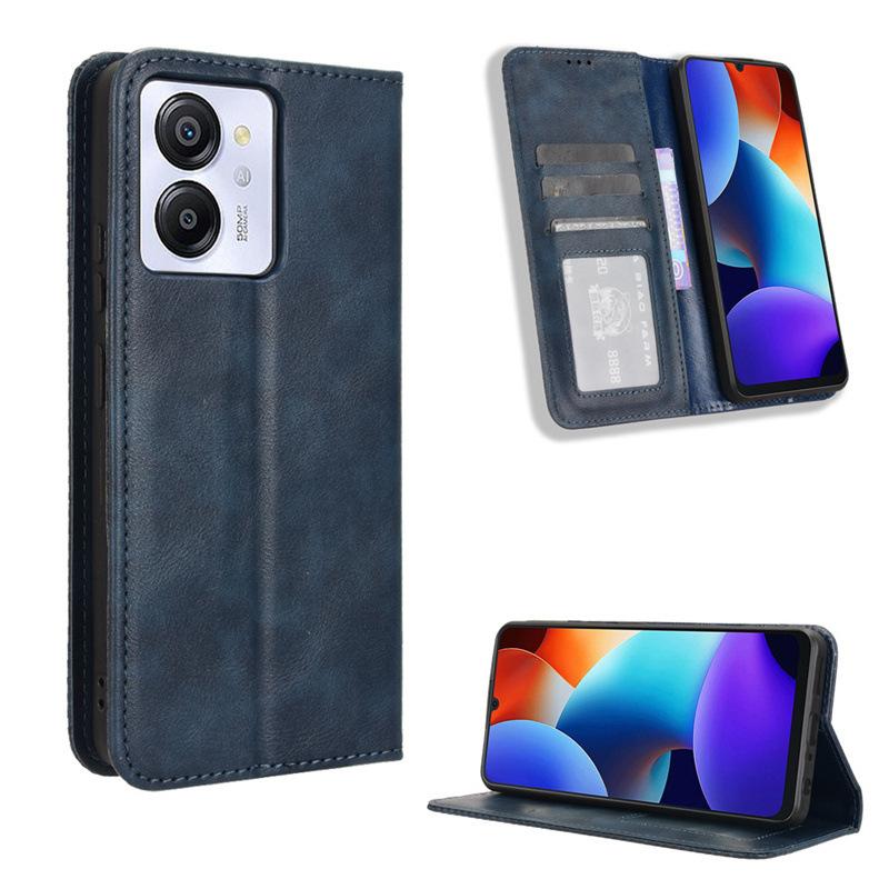 Flip Cover For Blackview Color 8/Oscal Modern 8 Leather Case [Flip Vintage Leather] Shockproof Durable Retro Phone Case
