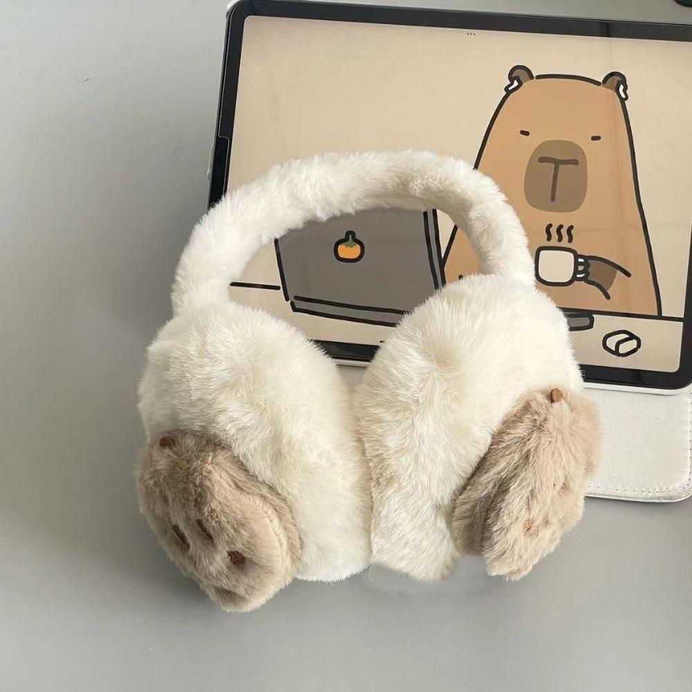 Cartoon Ear Warmer Warm Earmuffs Cute Gloves  Women