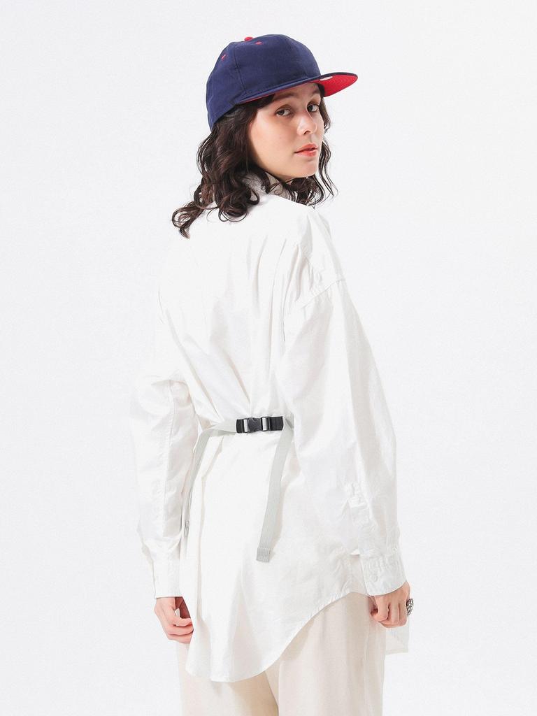 Beams Boy Typewriter USN Oversized Size Free 13110451652 Women's Shirt, L/S, OFF_WHT, Size,