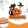 Wooden Halloween Pumpkin Hanging Sign Door Wall Decor Party Home Garden Decoration